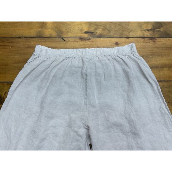 Bryn Walker Pants Womens Size Large Off White Stretch Waist Linen - Picture 6 of 9